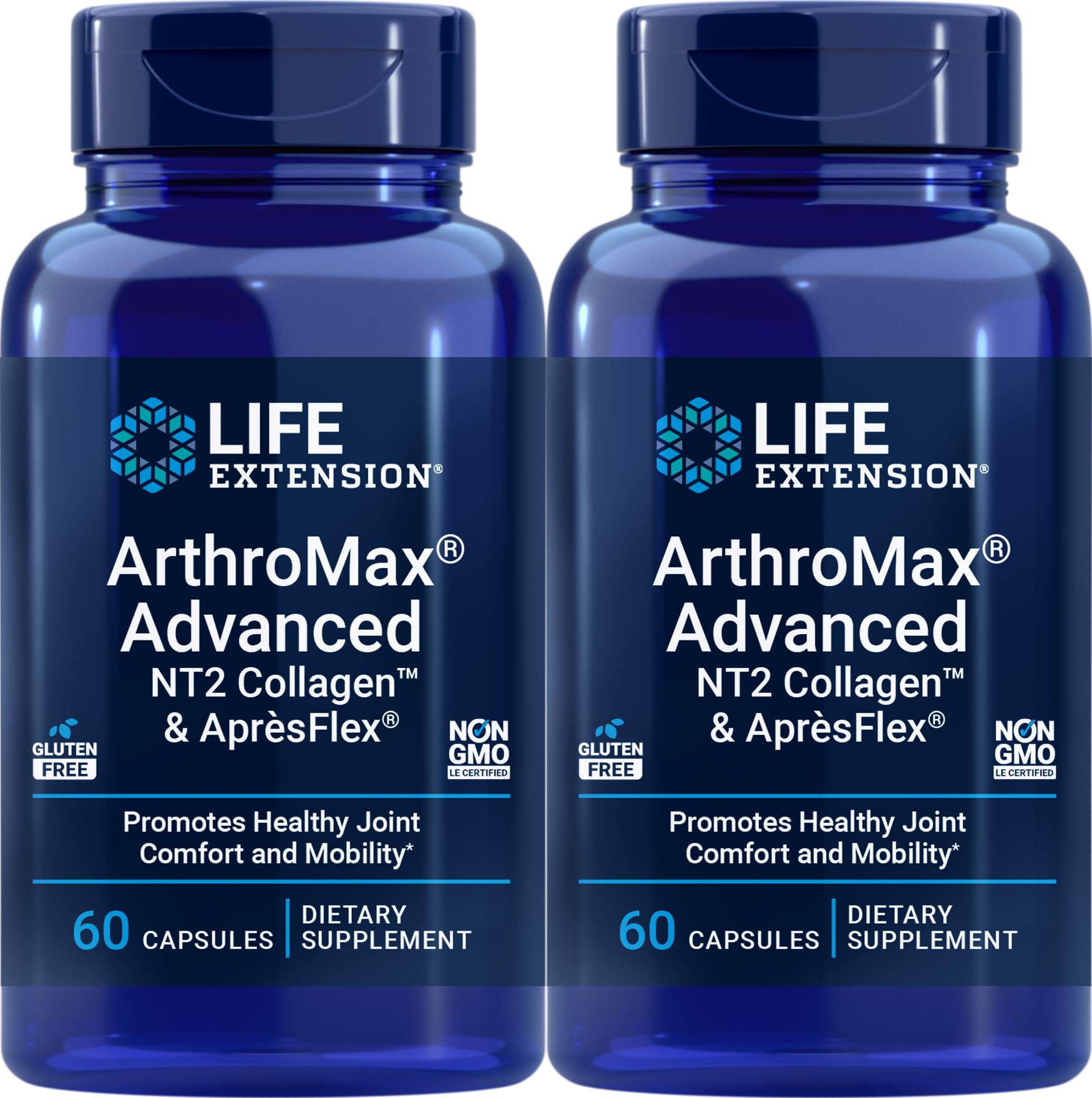 Life Extension ArthroMax Advanced with NT2 Collagen & ApresFlex, 60 Capsules (Pack of 2) Life ExtensionBuy Supplements Australia