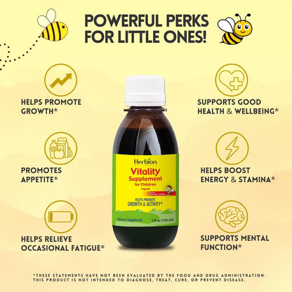 Herbion Naturals Vitality Supplement Syrup for Children, Promotes Growth and Appetite Herbion NaturalsBuy Supplements Australia