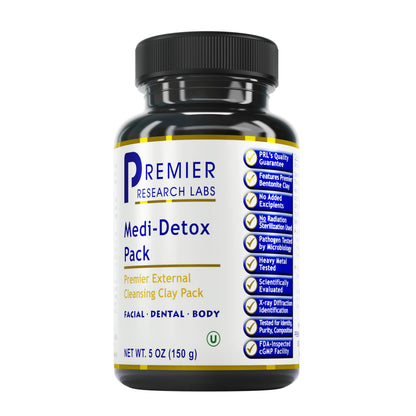 Premier Research Labs Medi-Dental Pack - Detoxifying Volcanic Clay - Dental & Body Cleansing - With Calcium Smectites Silica & Mineral Oxides - 5 oz Premier Research LabsBuy Supplements Australia