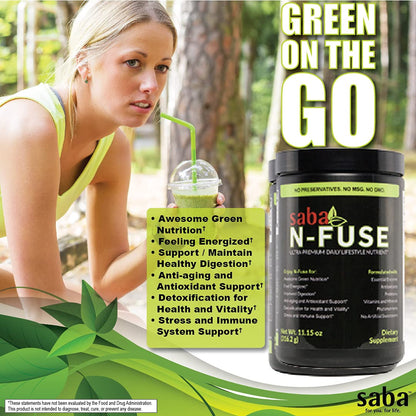 Saba N-Fuse-Whole Food Daily Nutrition,-Phytonutrients, Pre and Probiotics, Enzymes SabaBuy Supplements Australia