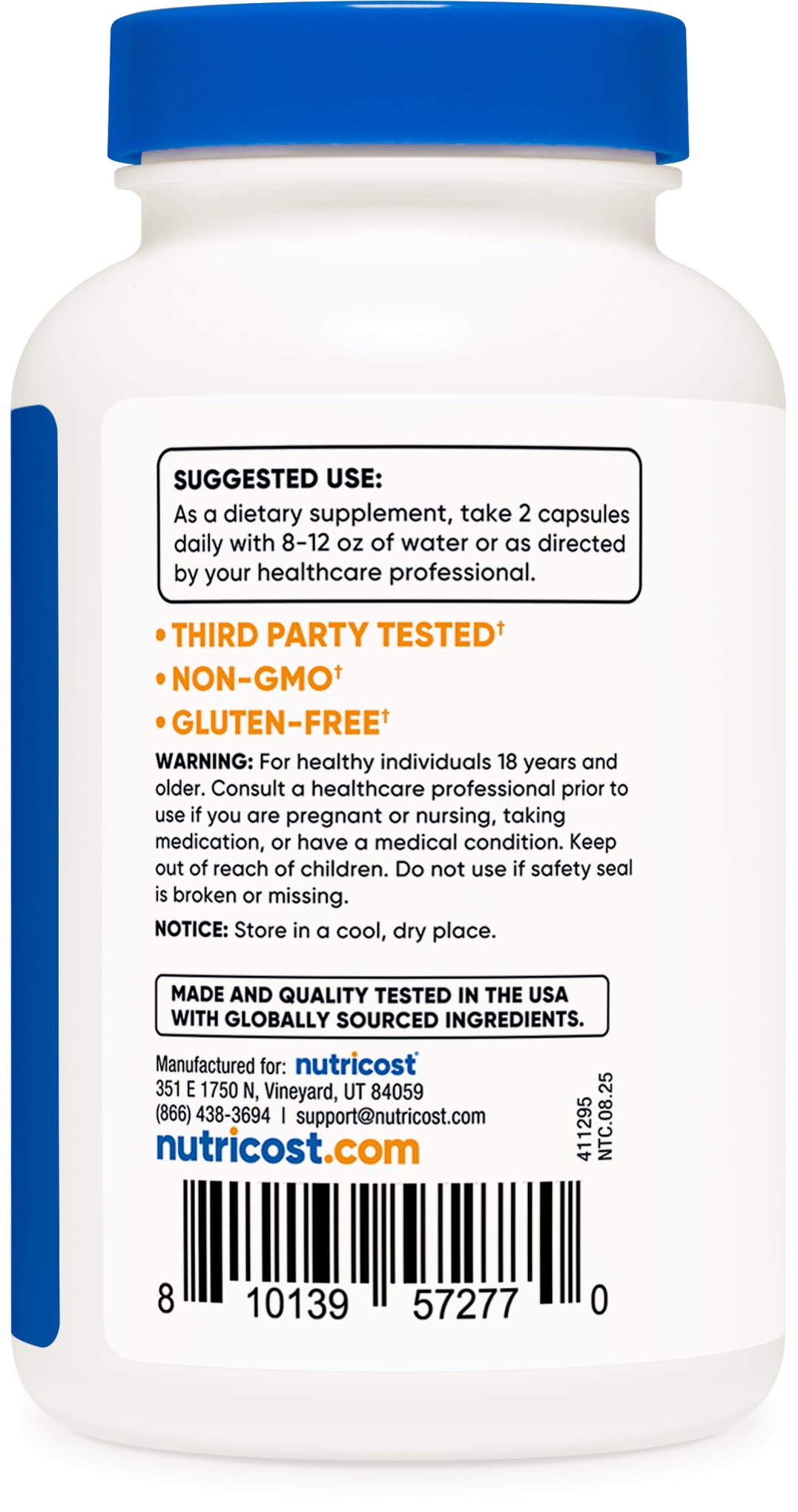 Nutricost D-Mannose 1000mg Per Serving, 120 Capsules - 500mg Per Capsule, Urinary Tract Health, Non-GMO and Gluten Free NutricostBuy Supplements Australia