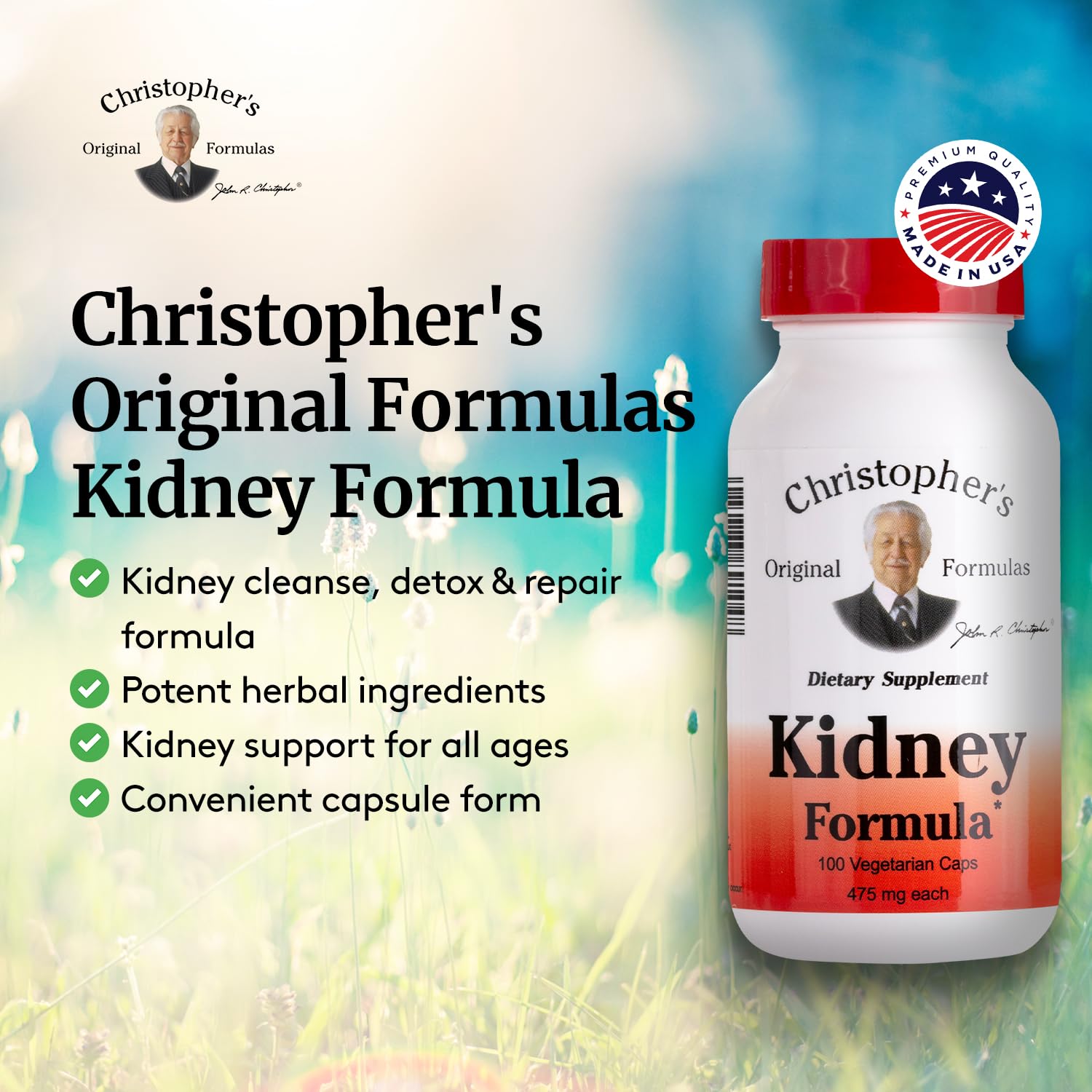 Christopher's Original Formulas Kidney Formula - Kidney Cleanse Detox & Repair Formula - Herbal Blend for Kidney Support Christopher's Original FormulasBuy Supplements Australia