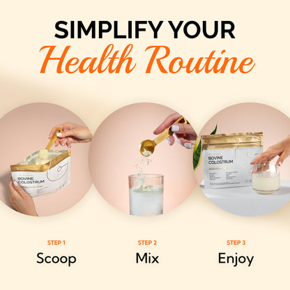 Folqs Bovine Colostrum Powder – First-Day Milking for Immune & Gut Support – 60 Servings – Supports Skin & Tissue Health – Made in USA - Amino Acids, Vitamins, Minerals – Kosher - Sustainably Sourced FolqsBuy Supplements Australia