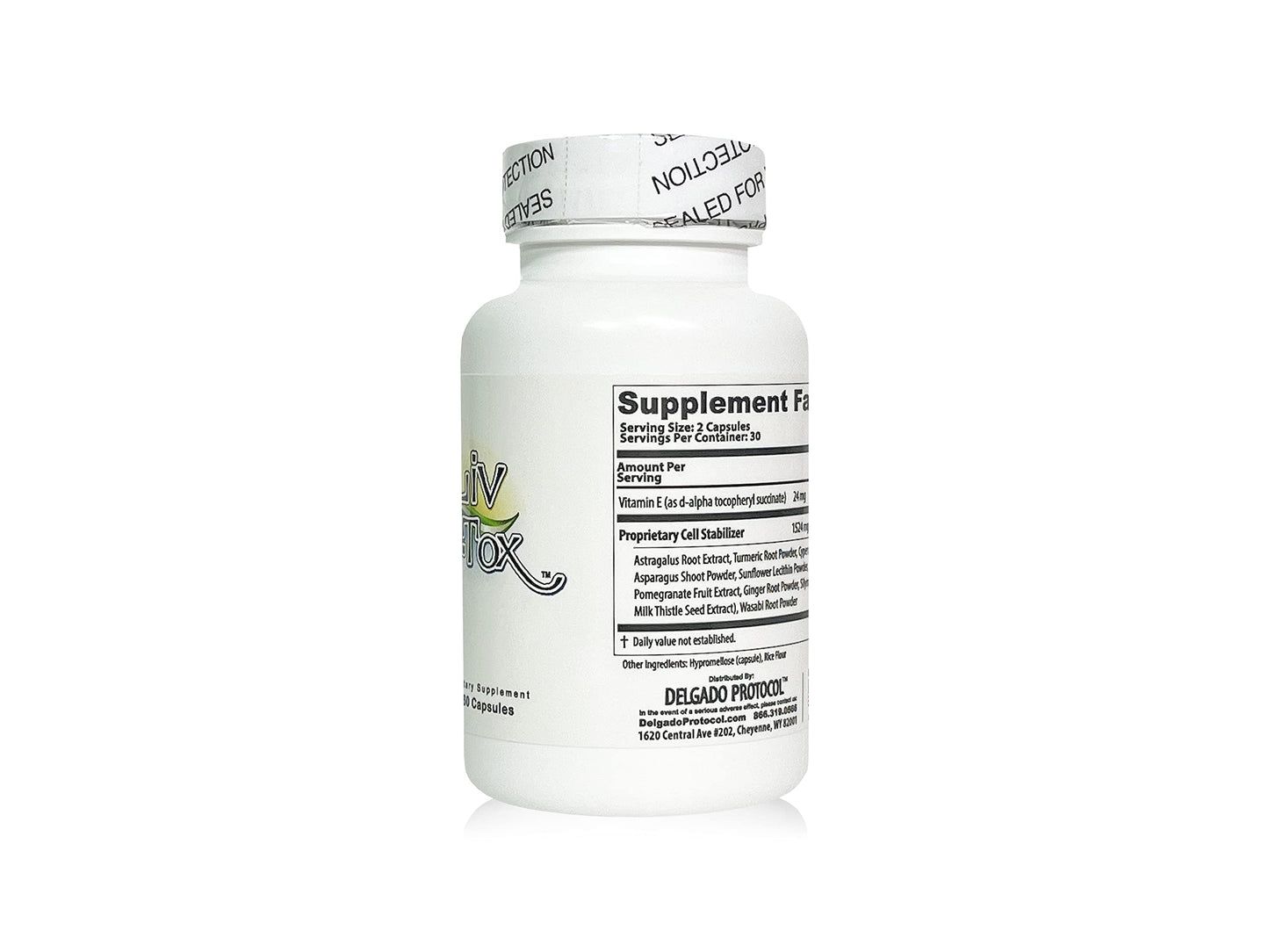 Liv D-Tox - 60 Capsules - Liver Detox and Cleanse Support Health Supplement, with Turmeric The Delgado Protocol for HealthBuy Supplements Australia