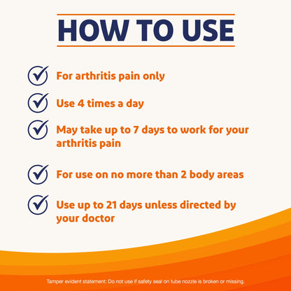 Voltaren Arthritis Pain Gel for Powerful Topical Arthritis Pain Relief with Diclofenac - NEW Easy Open Cap - 100 g Tube And 20 g Travel Size Tube VoltarenBuy Supplements Australia