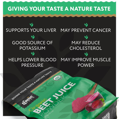Ganic Food Organic Beet Root Juice Powder, 16 Ounces