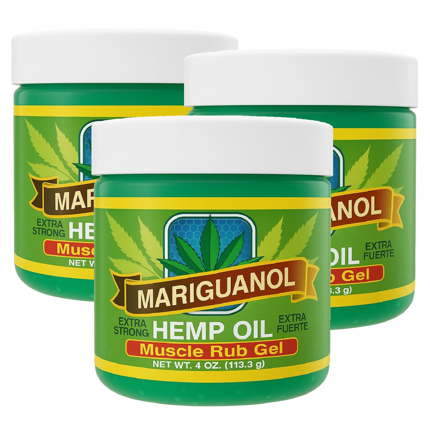 Mariguanol Extra Strong Muscle Rub Gel with Hemp Oil, Menthol & Camphor – Cooling, Fast-Absorbing Topical Gel for Post-Workout Active Lifestyles – Net Wt. (4 Ounce (Pack of 3)) MARIGUANOLBuy Supplements Australia