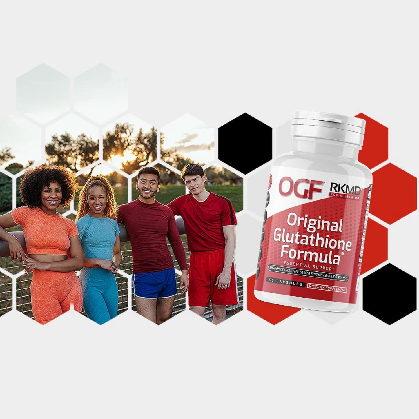 Original Glutathione Formula Essential Support, RobKellerMD, Advanced Antioxidant Formula, Helps Body Produce Glutathione Naturally for Detox, Immune Health, Mental Clarity, & Daily Wellness, 60 caps Rob Keller MDBuy Supplements Australia