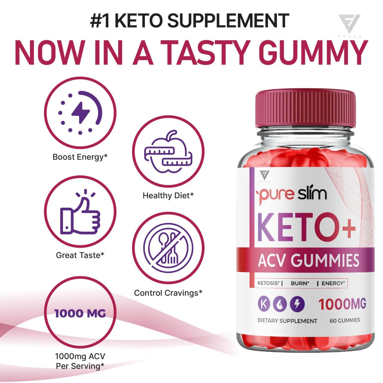 (2 Pack) Pure Slim Keto ACV Gummies, Pure Slim Keto ACV Gummies Advanced Kelly Clarkson FyvusBuy Supplements Australia