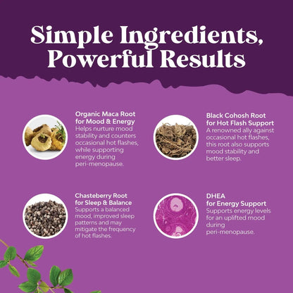 Bundle of Perimenopause Supplement with Maca Root Vitex Berry Black Cohosh for Hot Flashes Night Sweats Hormone Balance Natures CraftBuy Supplements Australia