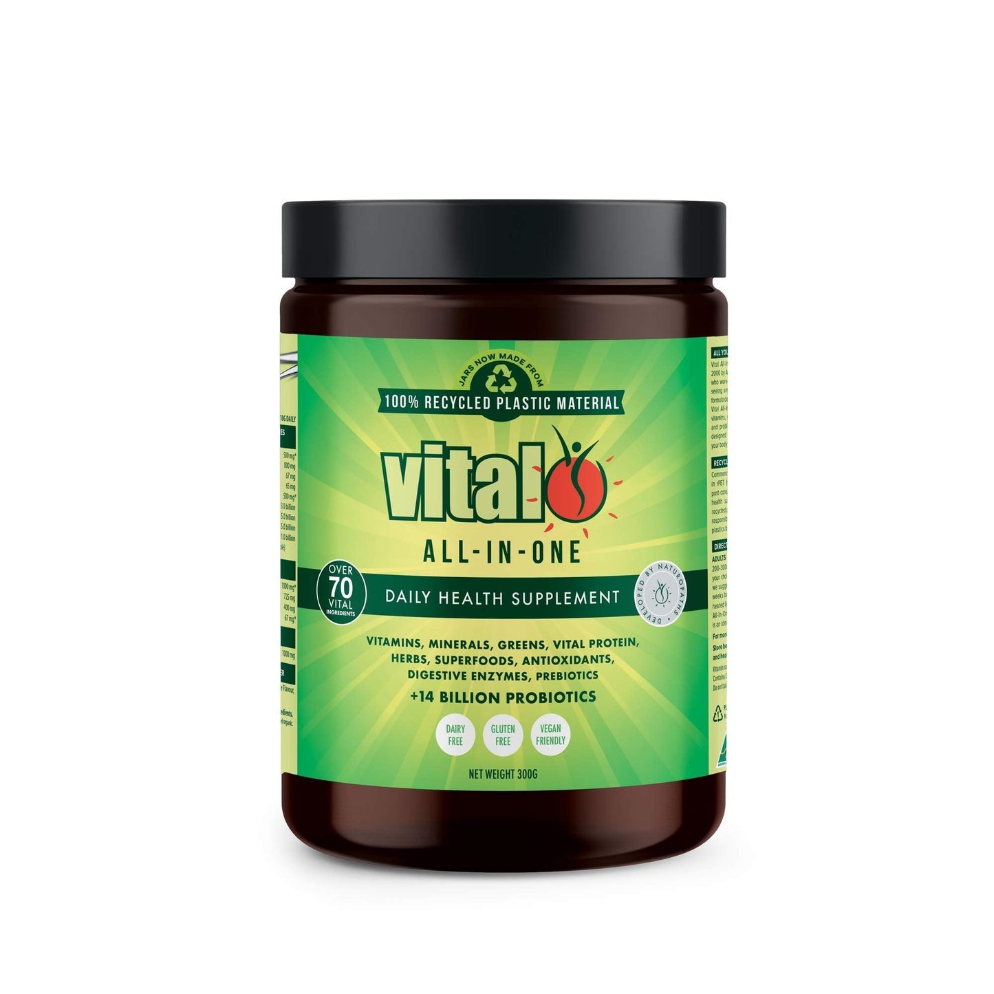Vital Greens Antioxidant Superfood Powder Natural Multivitamin Formula 300gm / 10.58oz Vital GreensBuy Supplements Australia