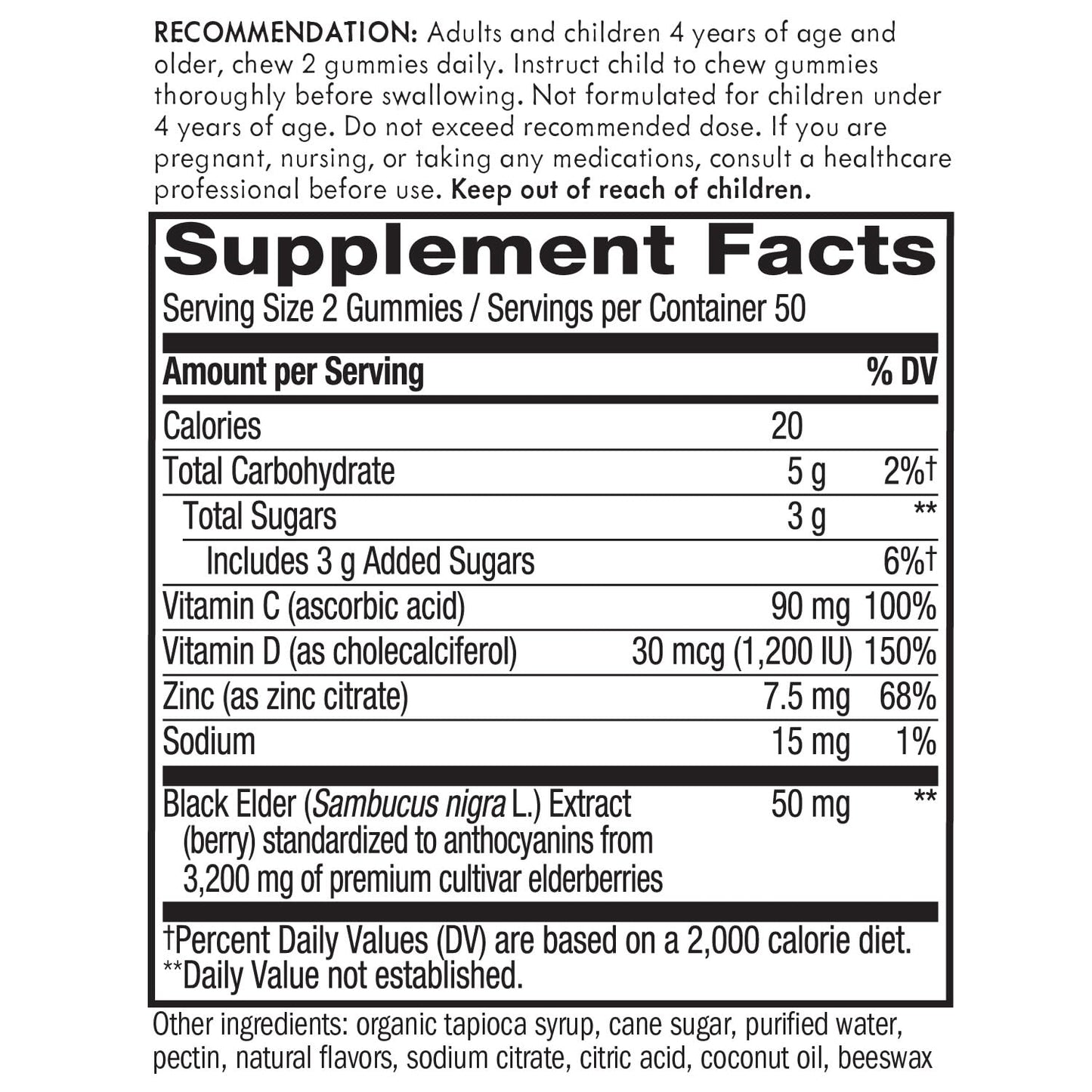 Nature's Way Sambucus Elderberry Gummies - Immune Support Supplement for Kids Nature's WayBuy Supplements Australia