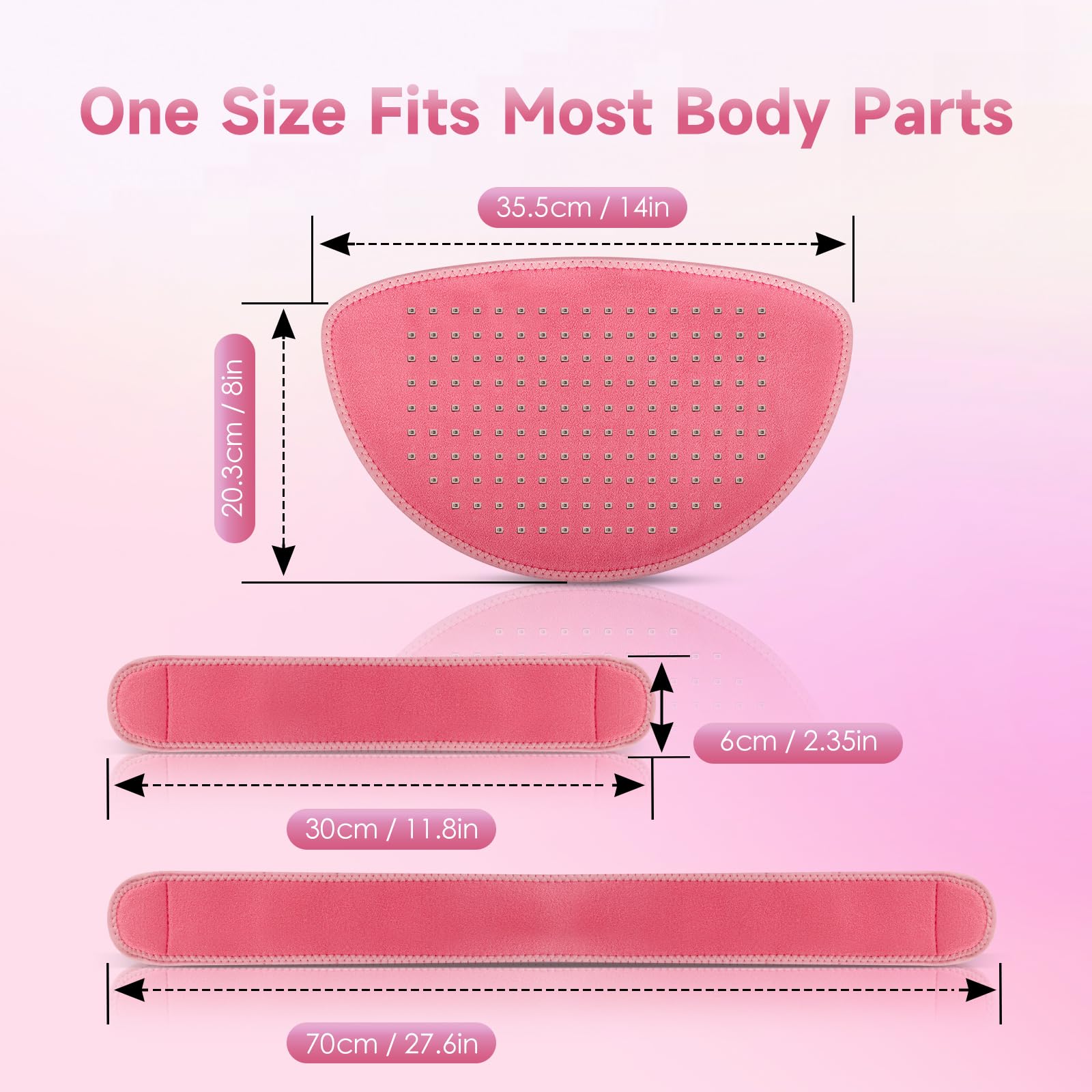 Red Light Therapy Belt Pad: Near Infrared Lamp Pain Relief 156 LEDs Wrap Body Heating Pads AstarexinBuy Supplements Australia
