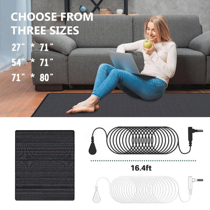 LDDJIOD Grounding Mat for Bed with 2 Grounding Cords, Conductive Grounding Sheet LDDJIODBuy Supplements Australia