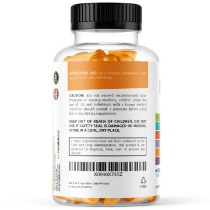 healblend Power-Packed Multivitamin Bear Gummies for Adult | Vitamins C, D3, B6, B12, Iron, Zinc healblendBuy Supplements Australia
