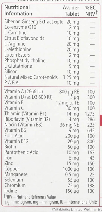 Wellman 4 X 50+ 30 Tablets WellmanBuy Supplements Australia