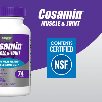 Cosamin Nutramax Muscle & Joint, Works to Decrease Cartilage Breakdown, Joint Health Supplement, Adult Men and Women Joint Health, 74 Capsules CosaminBuy Supplements Australia