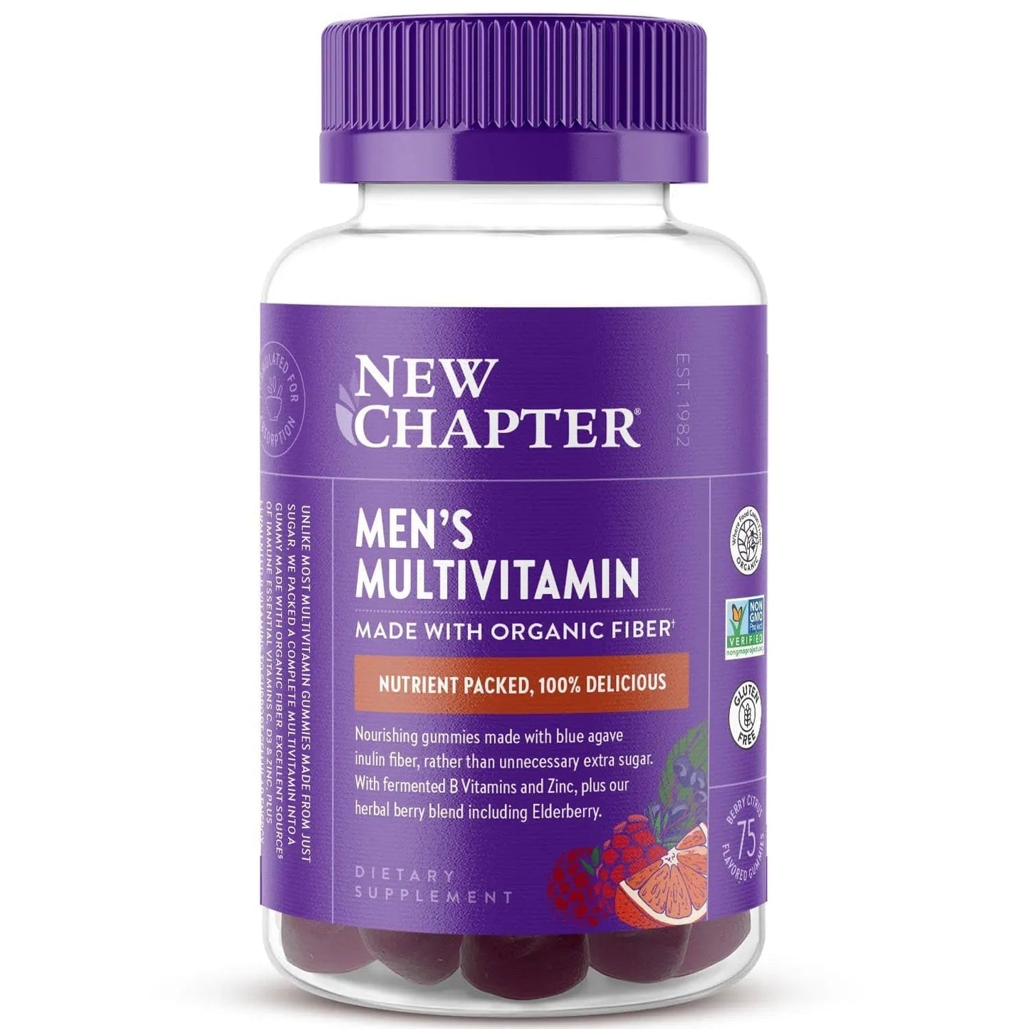 New Chapter Men’s Multivitamin Gummies, 57% Less Sugar, Men’s Gummy Vitamins with Vitamin C, D3 & Zinc New ChapterBuy Supplements Australia