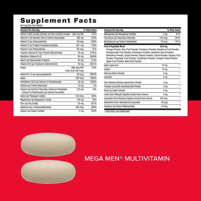 GNC Mega Men Performance and Vitality Vitapak Program, Convenient Complete Nutrition, 5 Products in 1 Packet, Circulation GNCBuy Supplements Australia