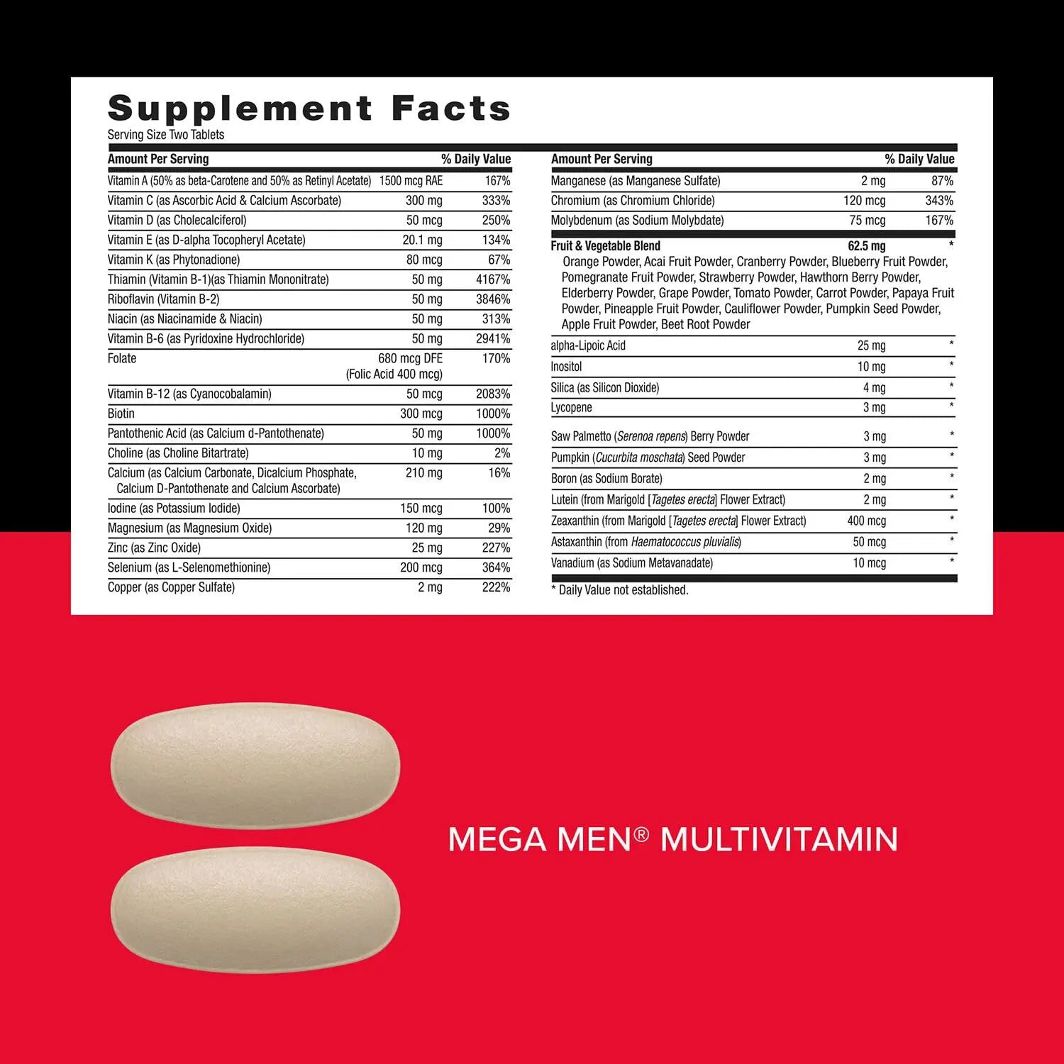 GNC Mega Men Performance and Vitality Vitapak Program, Convenient Complete Nutrition, 5 Products in 1 Packet, Circulation GNC