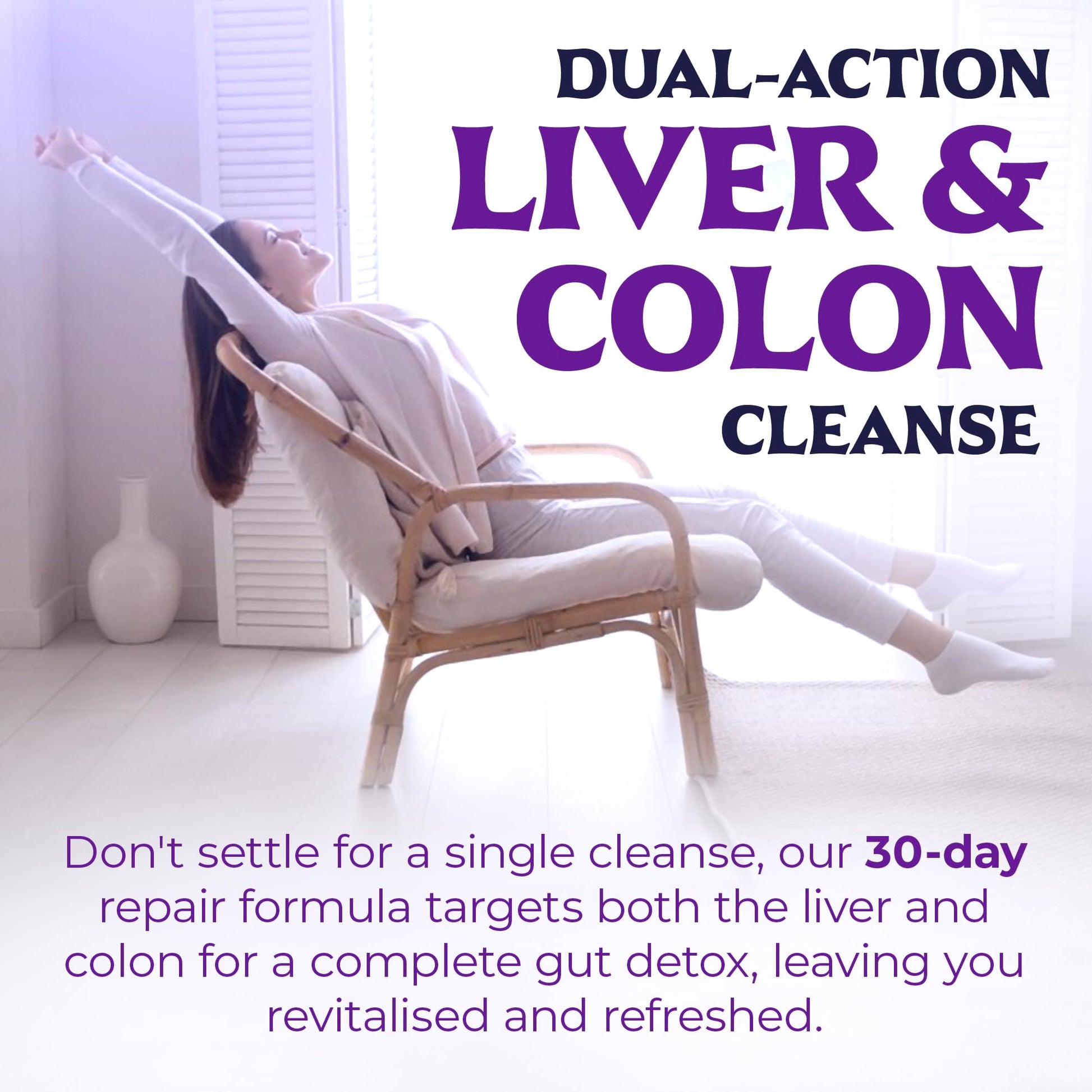 Liver Cleanse Detox & Repair with Colon Cleanse - Milk Thistle, Dandelion Root, Psyllium Husk Fiber NutrebBuy Supplements Australia