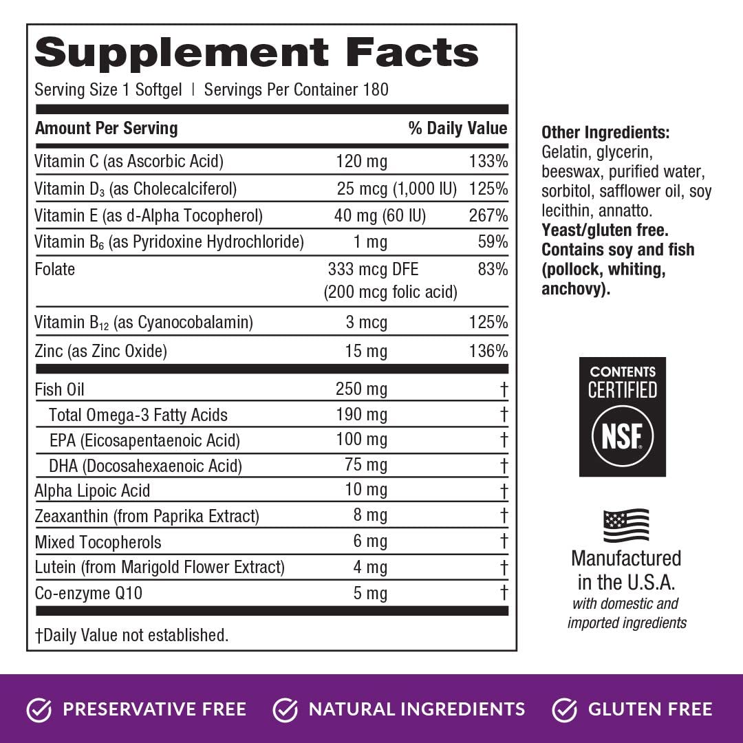 EyePromise Restore Supplement - 180 Softgel Capsules Containing Lutein EyePromiseBuy Supplements Australia