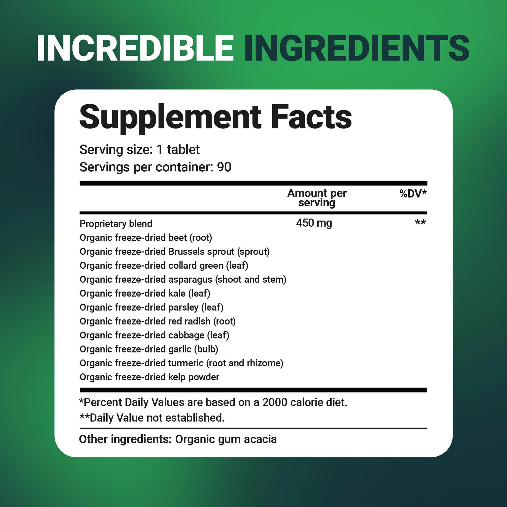 Dr. Berg's Greens Superfood Cruciferous Vegetable Tablets - Vegetable Supplements for Adults w/ 11 Phytonutrient Super Greens - Energy, Immune System & Liver Veggie Tablets - 90 Tablet Dr. Berg NutritionalsBuy Supplements Australia
