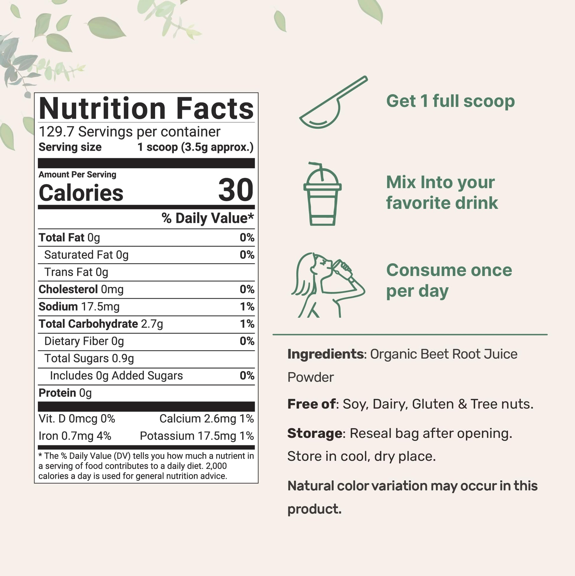 Micro Ingredients Organic Beet Root Powder, 1 Pound, Cold Pressed and Water Soluble Micro IngredientsBuy Supplements Australia