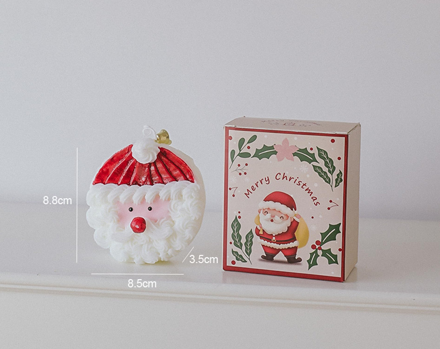 Christmas Cake Scented Candle,110G Handmade Aroma Soy Wax Santa Claus Decorative Candle T-shinBuy Supplements Australia
