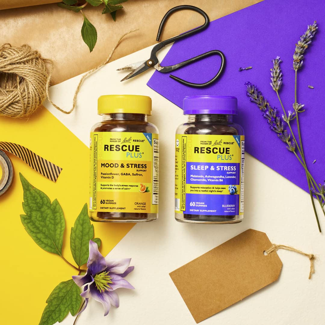 Bach RESCUE Plus Gummy Day & Night Bundle 2 x 60 Count RESCUEBuy Supplements Australia
