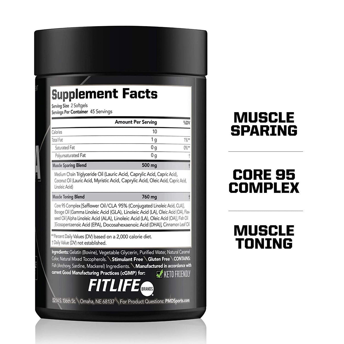 PMD Sports Ultra Pump Fuel Insanity - Pre Workout - Grape Gusher (30 Servings) Sports Omega Cuts Elite Thermogenic Fat Burner (90 Softgels)