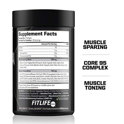 PMD Sports Ultra Pump Fuel Insanity - Pre Workout – Pink Lemonade (30 Servings) Sports Omega Cuts Elite Thermogenic Fat Burner (90 Softgels)
