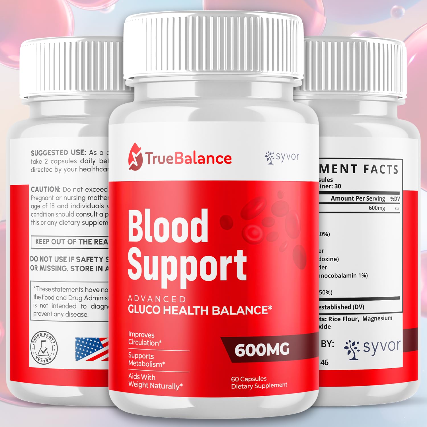 (2 Pack) True Balance Capsules, Official TrueBalance Glycogen Support Pills with All Natural Ingredients, Advanced Formula Support Supplement with Max Strength Vitamins for Women & Men (120 Capsules) SyvorBuy Supplements Australia