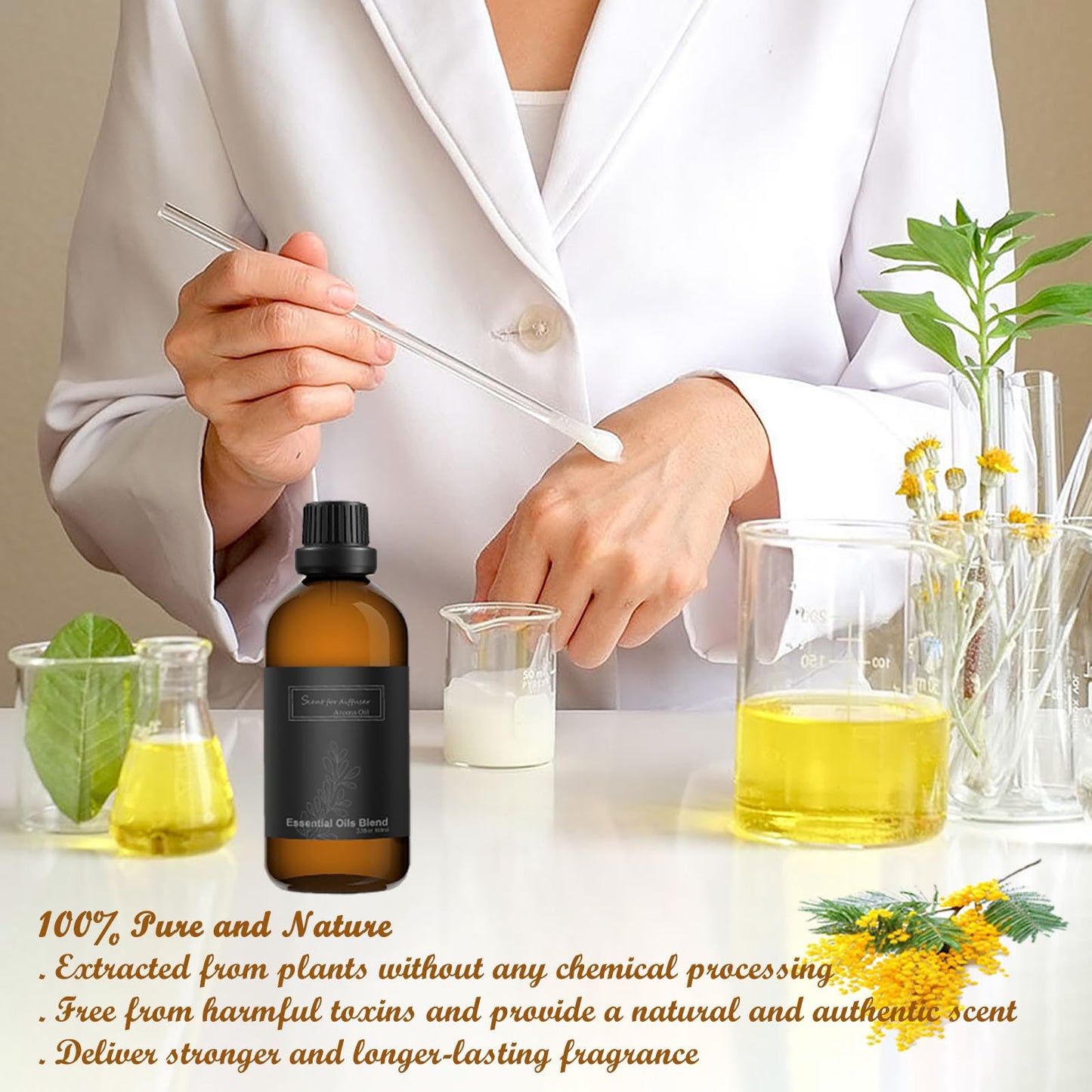 Homnas White Tea Essential Oil 100ML, Hotel Collection 100% Pure and Natural Aromatherapy Oil homnasBuy Supplements Australia
