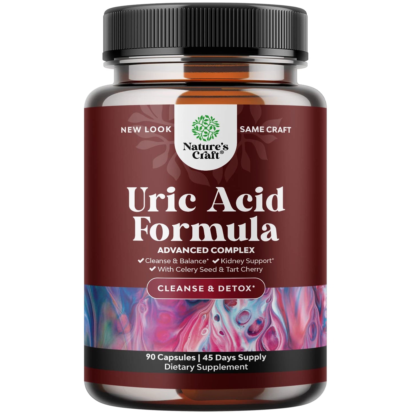 Tart Cherry Capsules for Joint Support and Kidney Cleanse - Daily Uric Acid Detox and Cleanse
