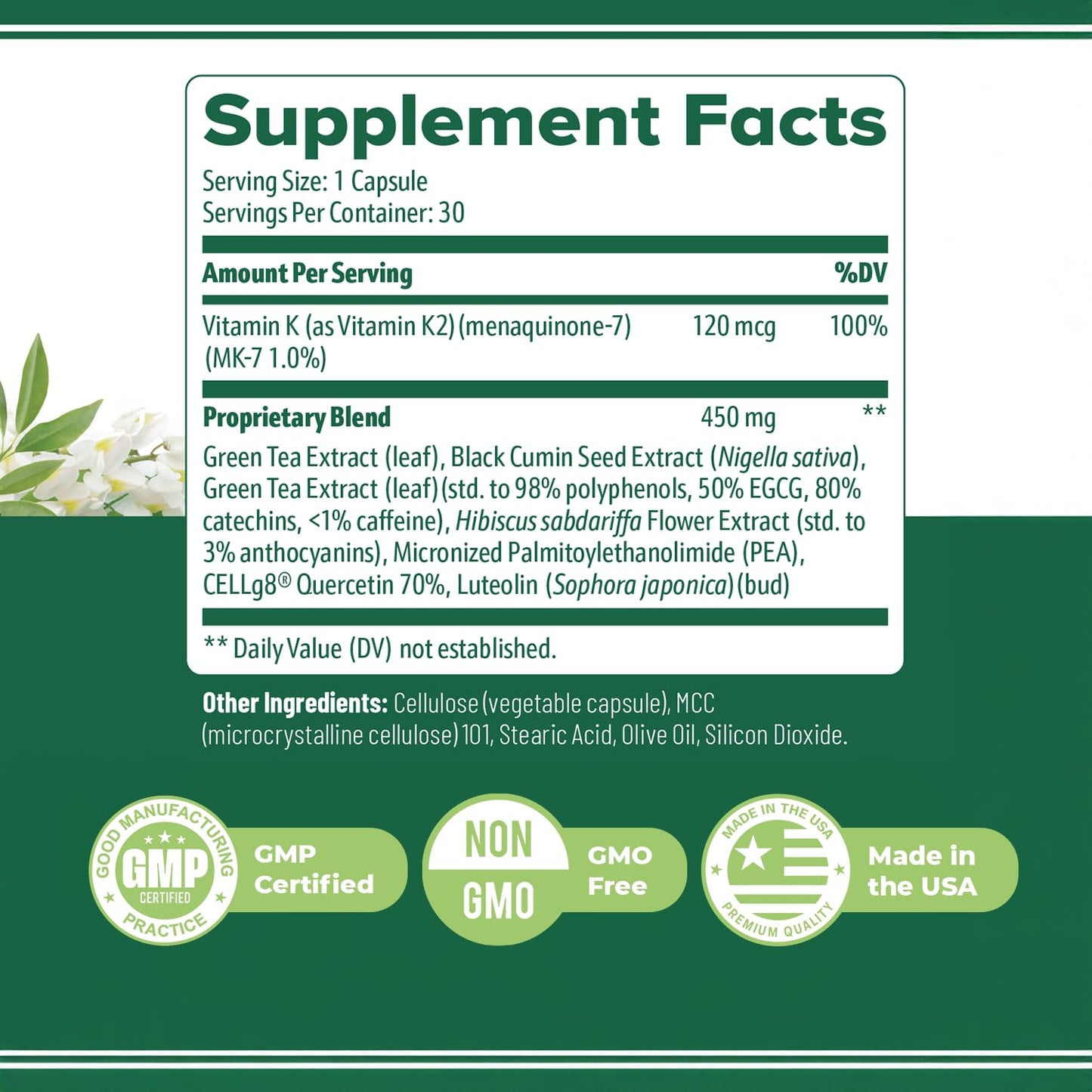 Flexigenics – Natural Support Formula with Green Tea Extract, Black Cumin Seed & Vitamin K2 – Non-GMO, Easy-to-Take – 30 Capsules, 1 Month Supply Nature’s NutriWaveBuy Supplements Australia