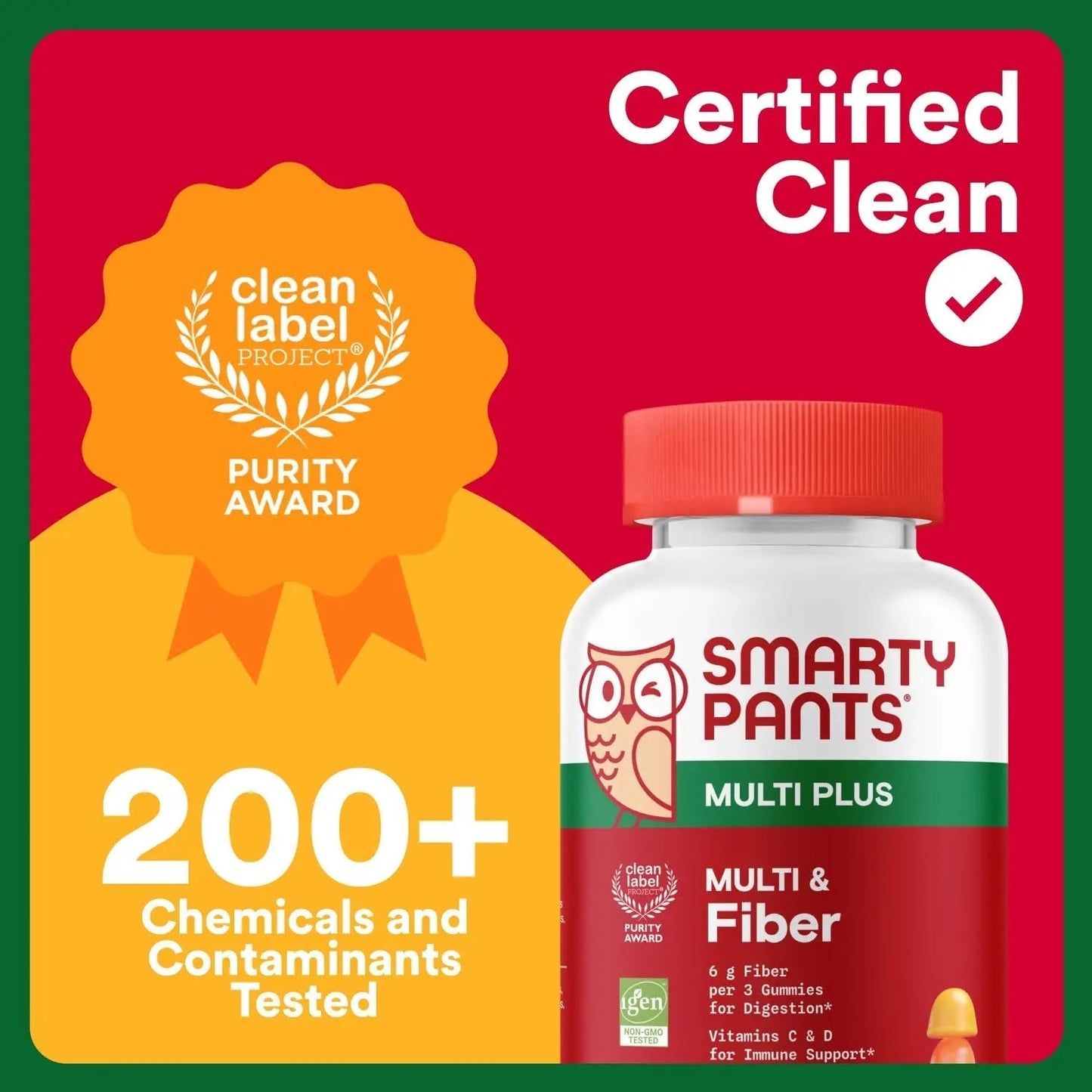 SmartyPants Fiber Supplement & Multivitamin for Men & Women - Improved Formula: Prebiotic Fiber Gummies with Omega 3 (DHA/EPA), Vitamin D3, C, Vitamin B12, B6, A, K & Zinc, 90 Count (30 Day Supply) SmartyPantsBuy Supplements Australia