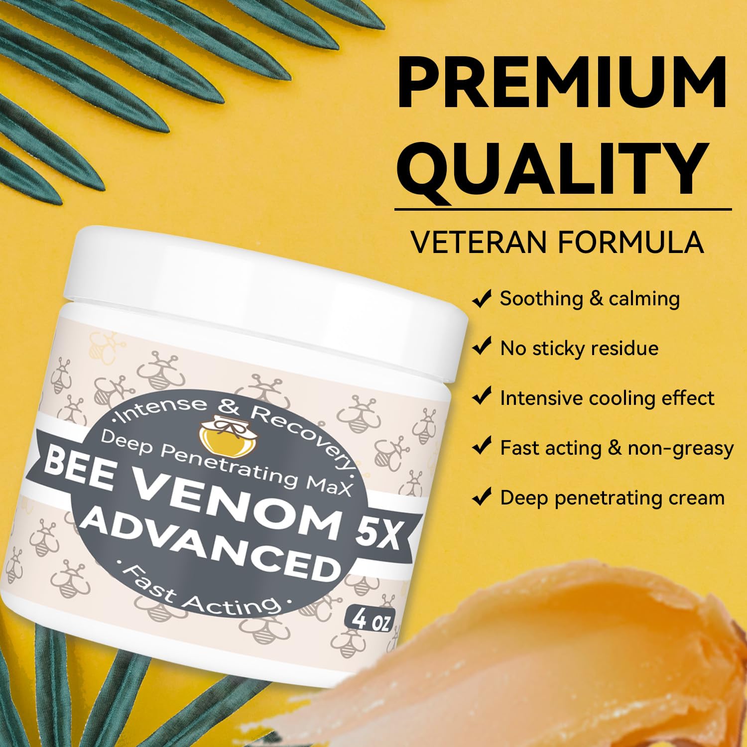 AEROMAXX Organic Bee Venom Muscle Joint Cream, 10x Maximum Caring Ointment, Soothe Shoulder, Back, Neck, Hands, Knuckles, Elbows, Feet, Leg, Knees, Ankle, Meniscus, for Adults, Elderly AEROMAXXBuy Supplements Australia
