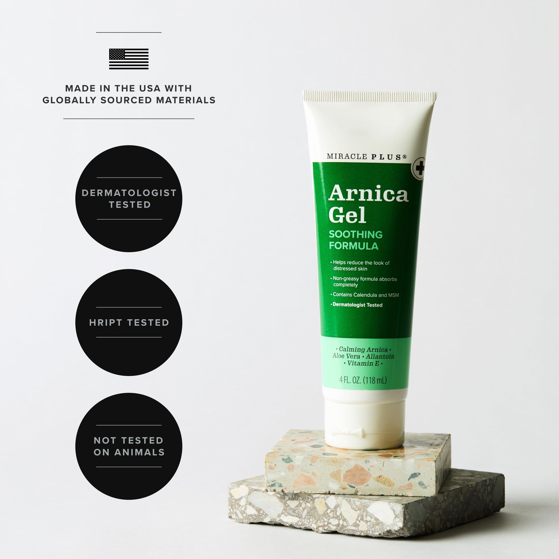 Miracle Plus Natural Arnica Bruise Gel For Body | Skin Care Arnica Montana Lotion Topical Gel | Extra Strength Vitamin K Cream Ointment, 4 Fl Oz Miracle PlusBuy Supplements Australia