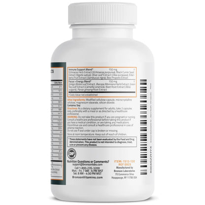Bronson Multivitamin for Men All-in-One Daily Coverage Formula Key Vitamins, Minerals & Herbs to Support Men's Health, 120 Capsules BronsonBuy Supplements Australia