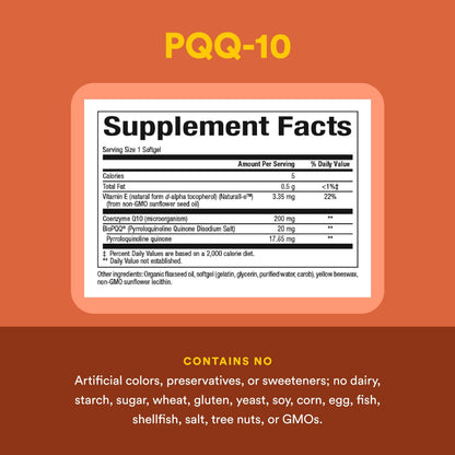 Natural Factors, PQQ-10, Supports Energy and Healthy Aging, Dietary Supplement, 60 softgels (60 servings) Natural FactorsBuy Supplements Australia