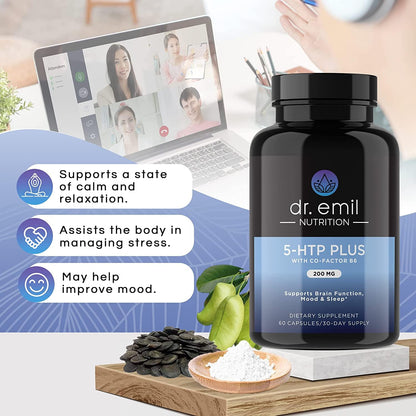 DR EMIL NUTRITION 200 MG 5-HTP Plus with SAM-e for Mood, Stress, and Sleep DR EMIL NUTRITIONBuy Supplements Australia