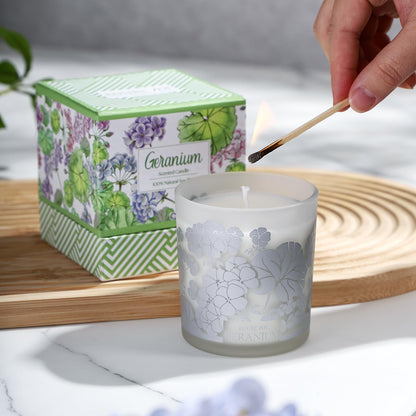 ROMIIE ZOI Scented Candle - Geranium - 6oz Aromatherapy Soy Wax Jar Candle for Home, Gifts for Women ROMIIE ZOIBuy Supplements Australia