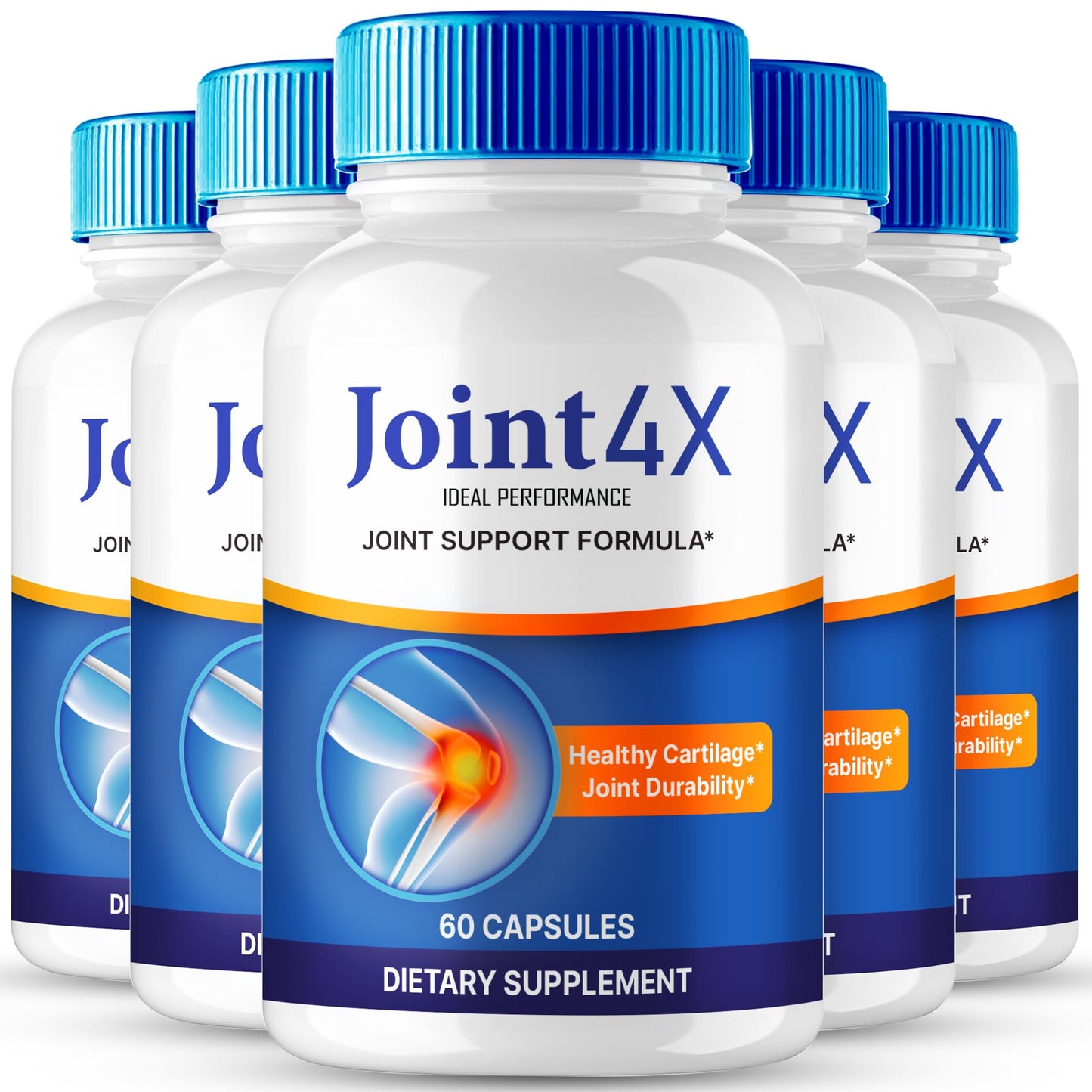 IDEAL PERFORMANCE Joint4X Joint Support Capsules, Official Joint-4X Supplement Pills, All-Natural Formula to Fortify Bones and Bolster Flexibility - Maximum Strength, Joint 4X Pills Reviews (5 Pack) IDEAL PERFORMANCEBuy Supplements Australia