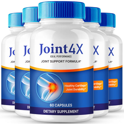 IDEAL PERFORMANCE Joint4X Joint Support Capsules, Official Joint-4X Supplement Pills, All-Natural Formula to Fortify Bones and Bolster Flexibility - Maximum Strength, Joint 4X Pills Reviews (5 Pack) IDEAL PERFORMANCEBuy Supplements Australia