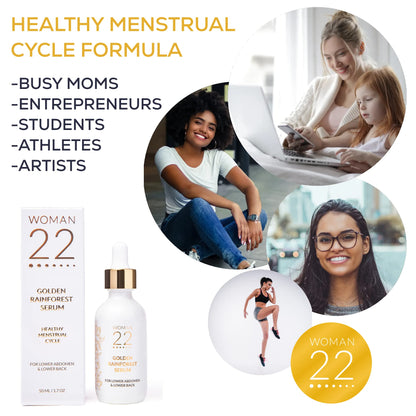 Topical Soothing Serum for Difficult Periods, Cramps, Bloating & more. Apply Lower Abdomen Woman 22Buy Supplements Australia