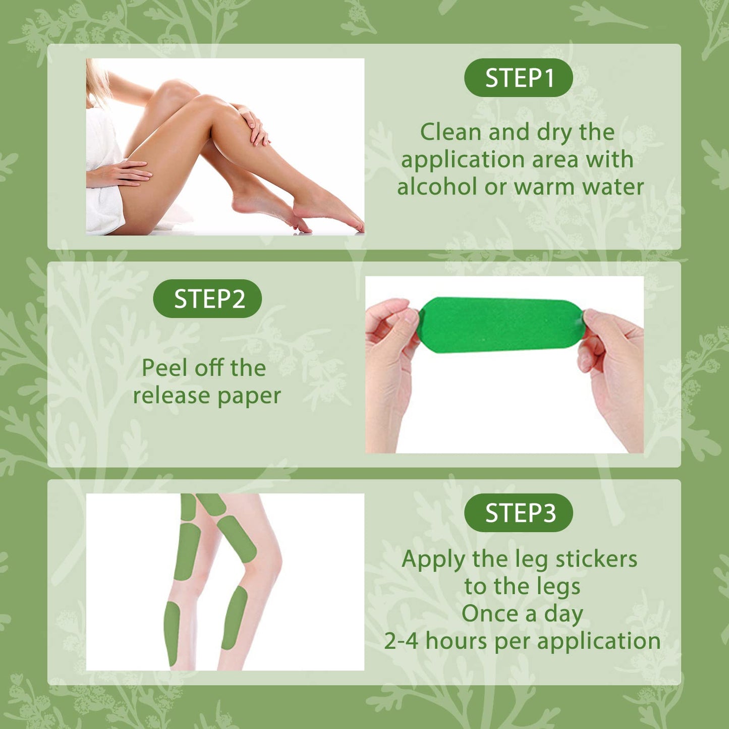Herballegs Cellulite Reduction Patches, 2 Boxes/60PCS HerbalLegs Patches, Herbal Leg Lifting YSIRFDBuy Supplements Australia