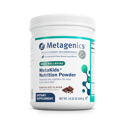 Metagenics MetaKids Nutrition Powder - Kids Multivitamin Powder with Prebiotics, DHA, Protein & Amino Acids* - Complete Protein - Non‑GMO, Gluten‑Free - Chocolate - 14.32 oz MetagenicsBuy Supplements Australia