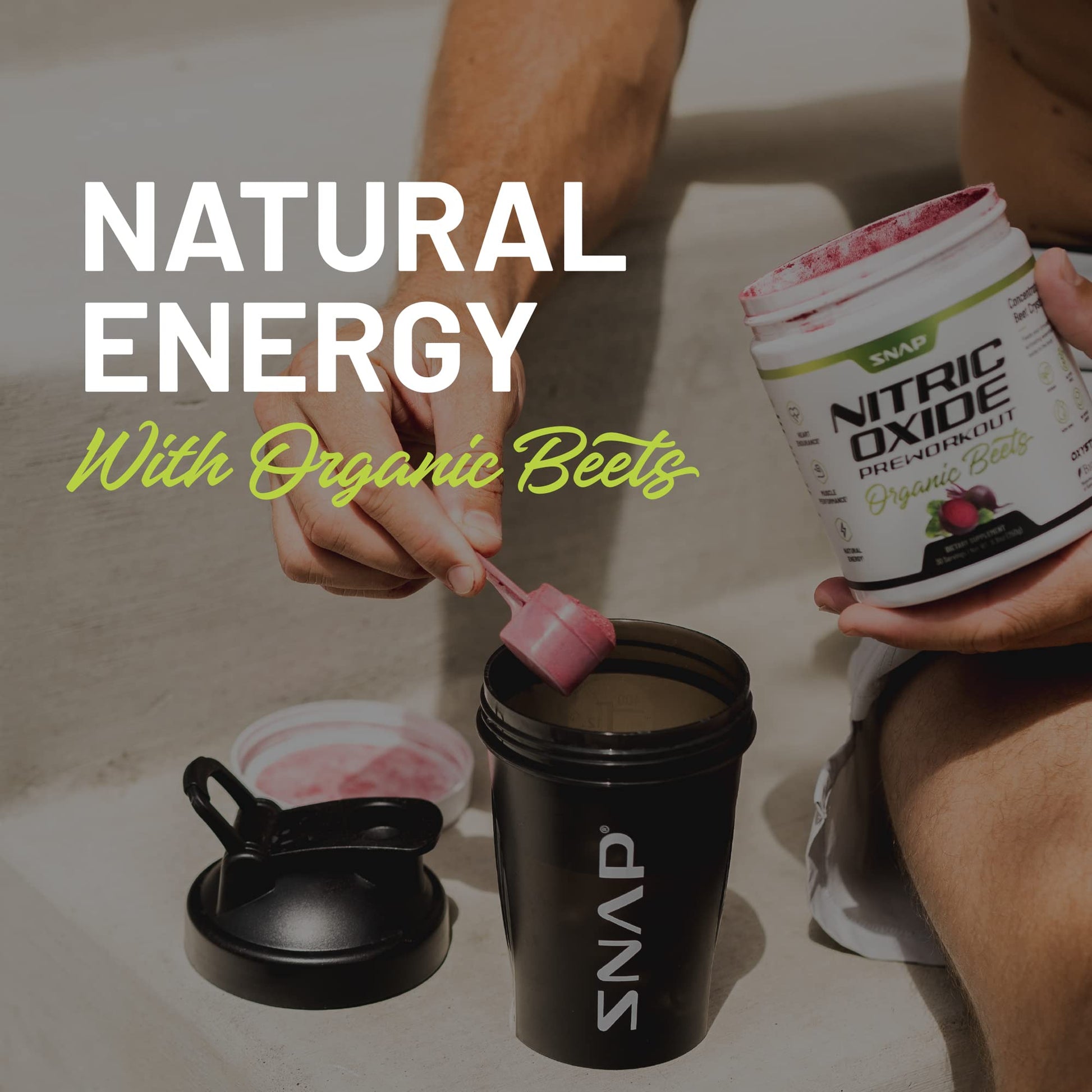 Snap Supplements Preworkout Beet Root Powder, Nitric Oxide Pre Workout with Organic Snap SupplementsBuy Supplements Australia