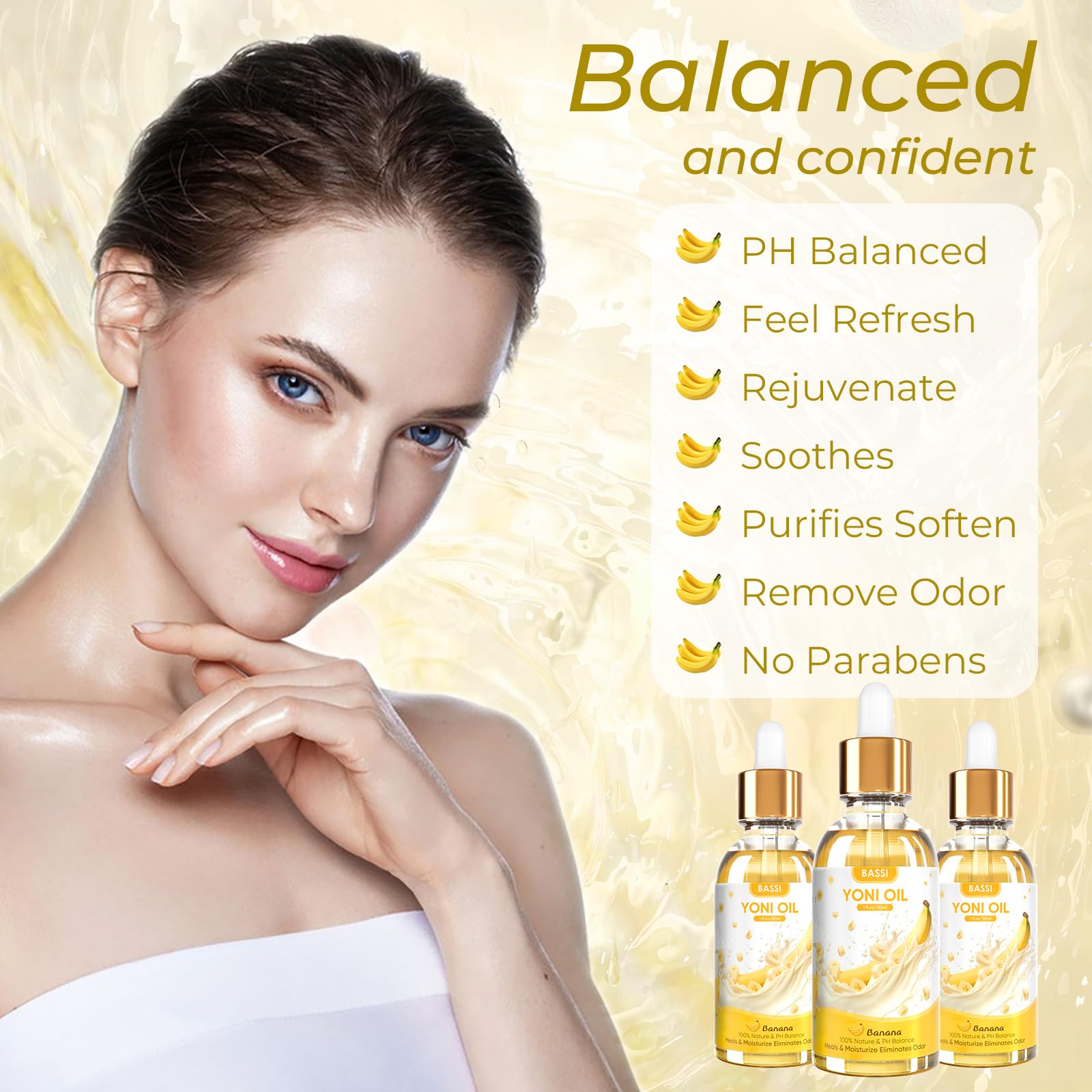 2PCS Yoni Oil Organic Feminine Oil Vaginal Moisturizer - Ph Balance for Women - Feminine Deodorant BASSIBuy Supplements Australia